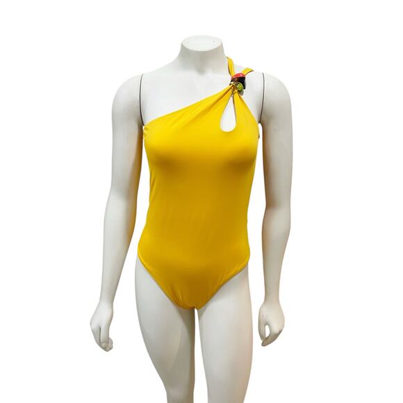 Sandro Honolulu One Shoulder One Piece Swimsuit Sz 2 - Picture 6 of 11